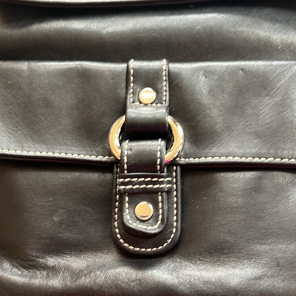 Perlina Black Soft Leather Backpack Bag main image 8